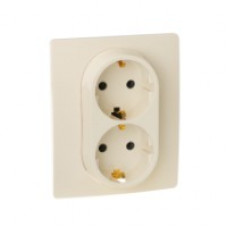 Механизм Legrand ETIKA-роз. 2м з/к КРЕМ. 672323
