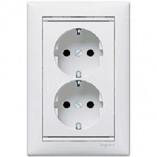 Механизм Legrand Valena-роз. 2м з/к бел. 774400