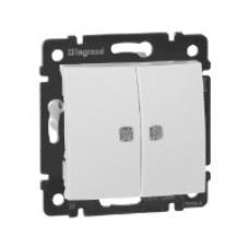Механизм Legrand Valena выкл. 2кл. бел. инд. 774428