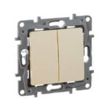 Механизм Legrand ETIKA-выкл. 2кл. крем. 672302 Механизм Legrand ETIKA-выкл. 2кл. крем. 672302