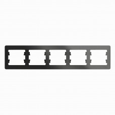 Рамка GLOSSA 5м гориз. антрацит 000705 Рамка GLOSSA 5м гориз. антрацит 000705