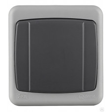 Выключатель MAKEL открытой установки одноклавишный Серый герметичный IP55 36064101